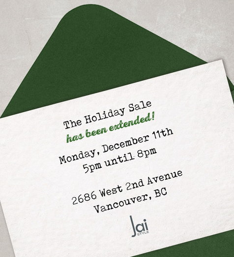 Extended! HOLIDAY STUDIO SALE