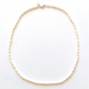 Freshwater White Rice Pearl Necklace
