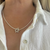 18" Sterling Silver 4mm Rice Pearl Necklace