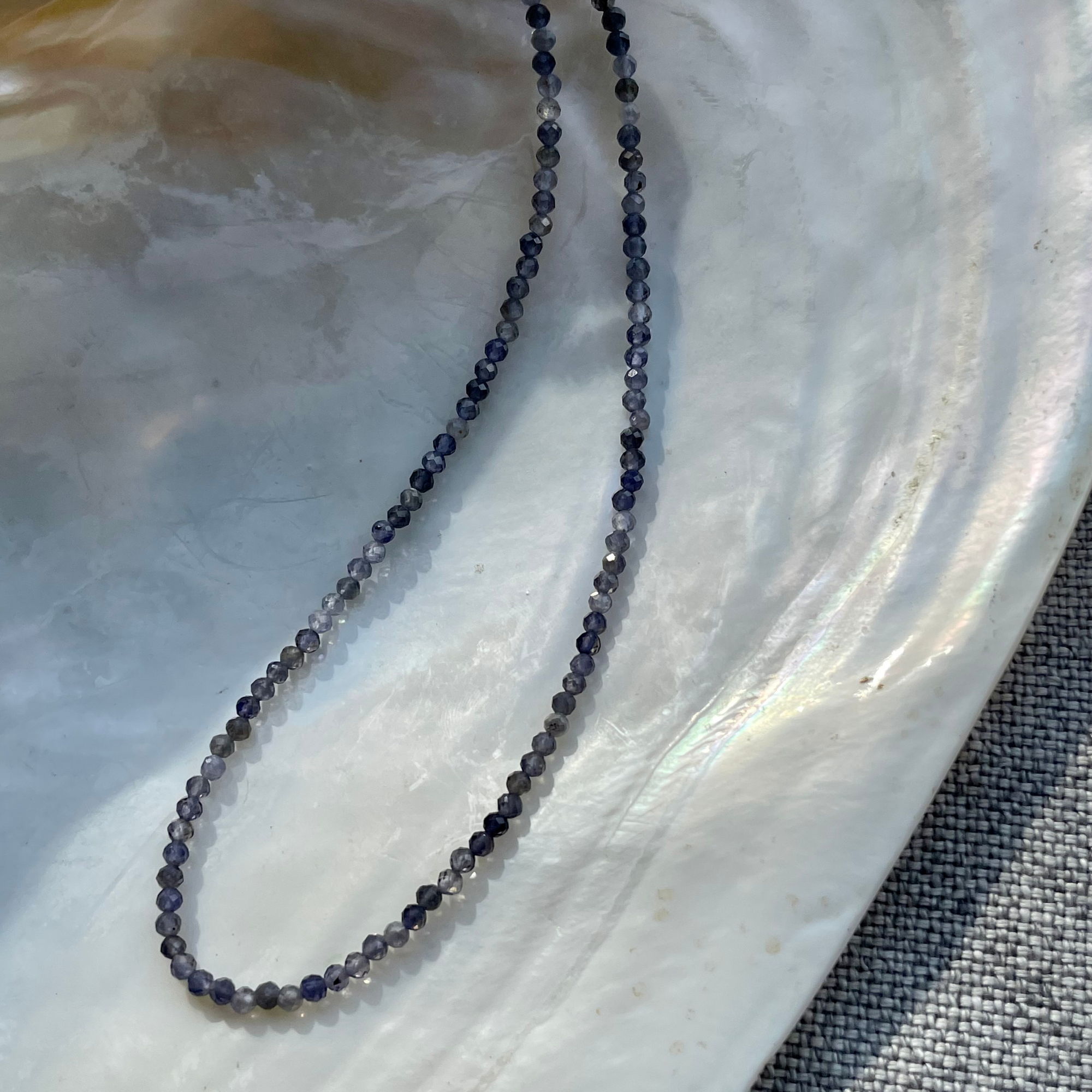 Lolite Necklace, 2.5mm