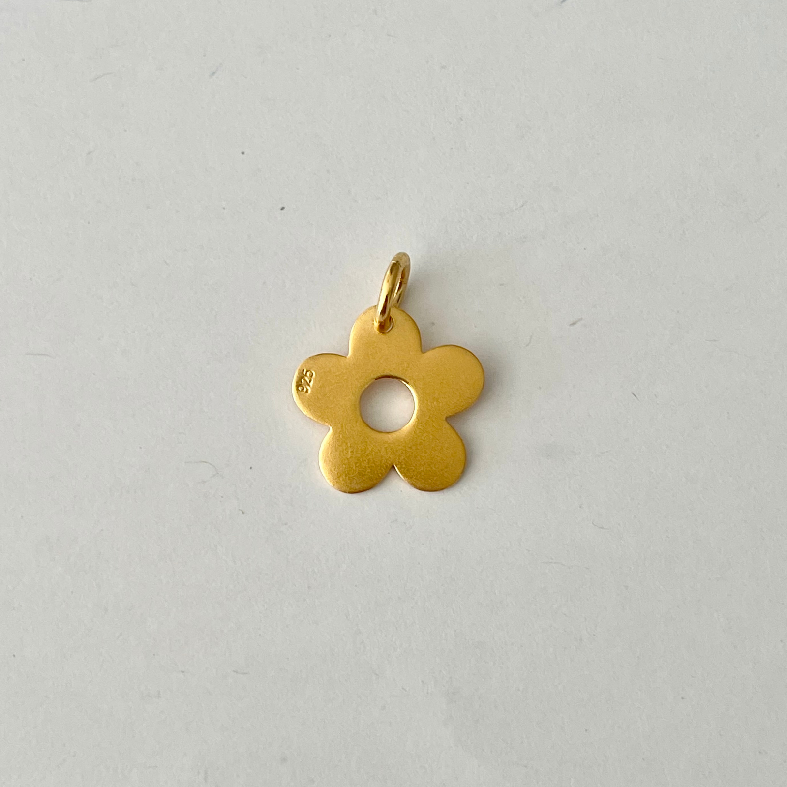 18K Gold Vermeil Flower Charm