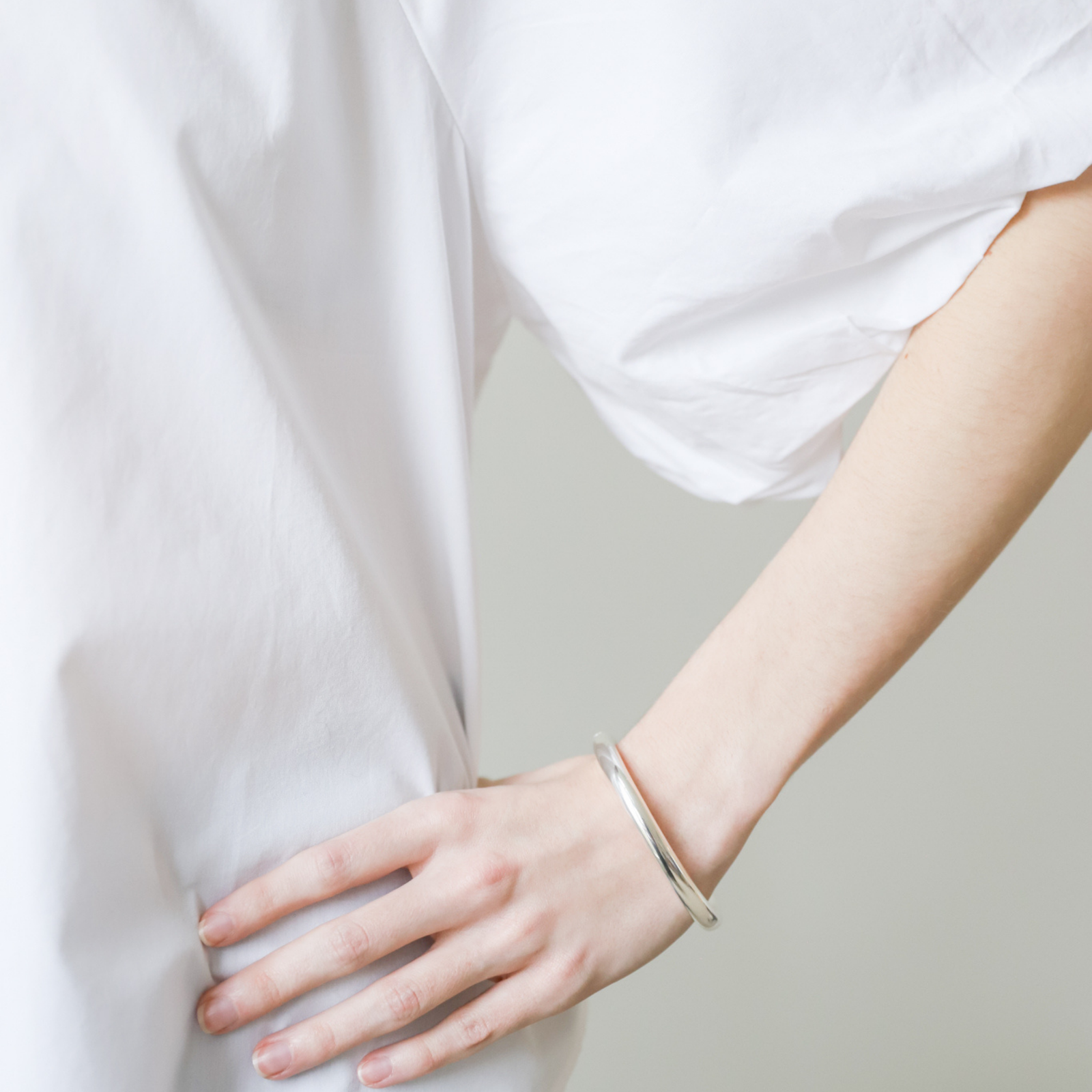 Sterling Silver Bangle, 6mm