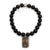 Matte Black Onyx Bracelet with Authentic Thai Amulet