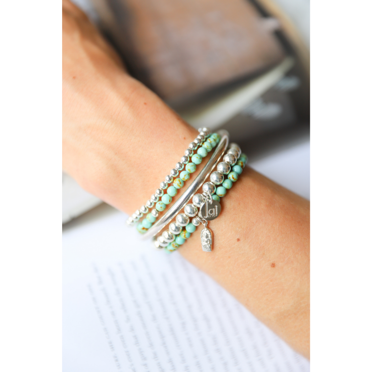 Semi-precious stone bracelets