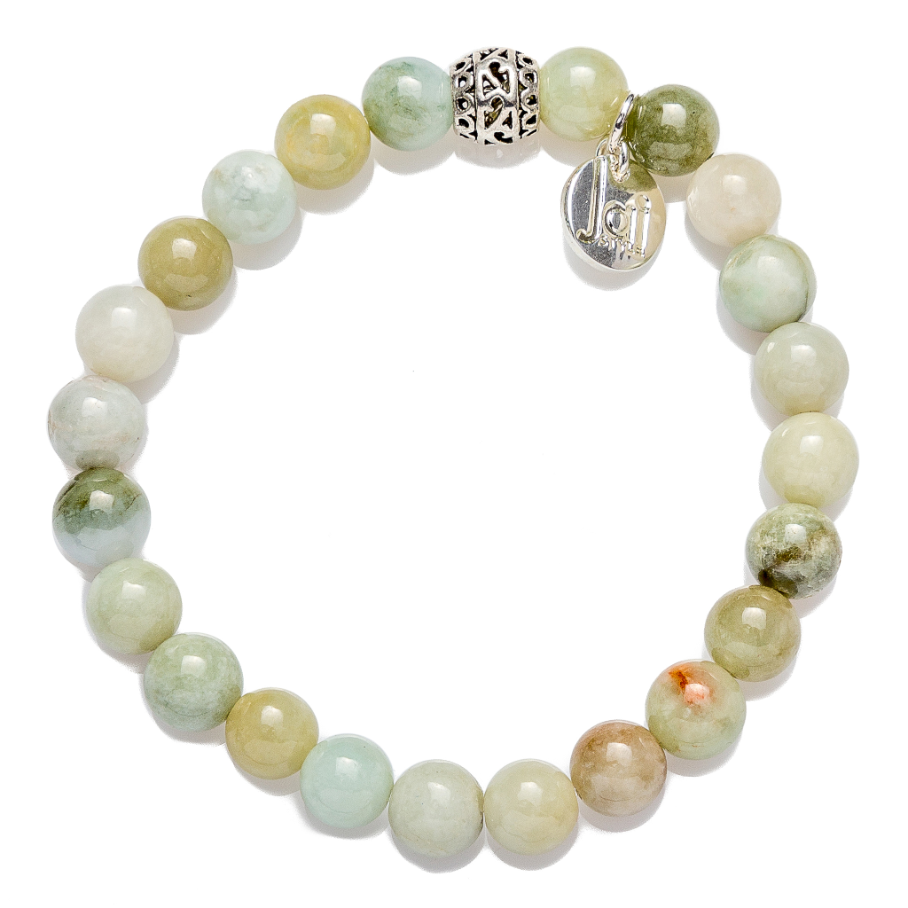 Burmese Jade & Moonstone Bracelet | Moonstone Bracelet | Soulehe