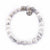 White Howlite Bracelet with Tibetan Drum Bead