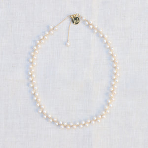 Freshwater Pearl Choker with 14K Gold