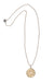 Jai Style simple, elegant 24" necklace with .925 sterling silver 3mm ball chain and handcrafted sterling silver and 22K gold dharma wheel pendant.
