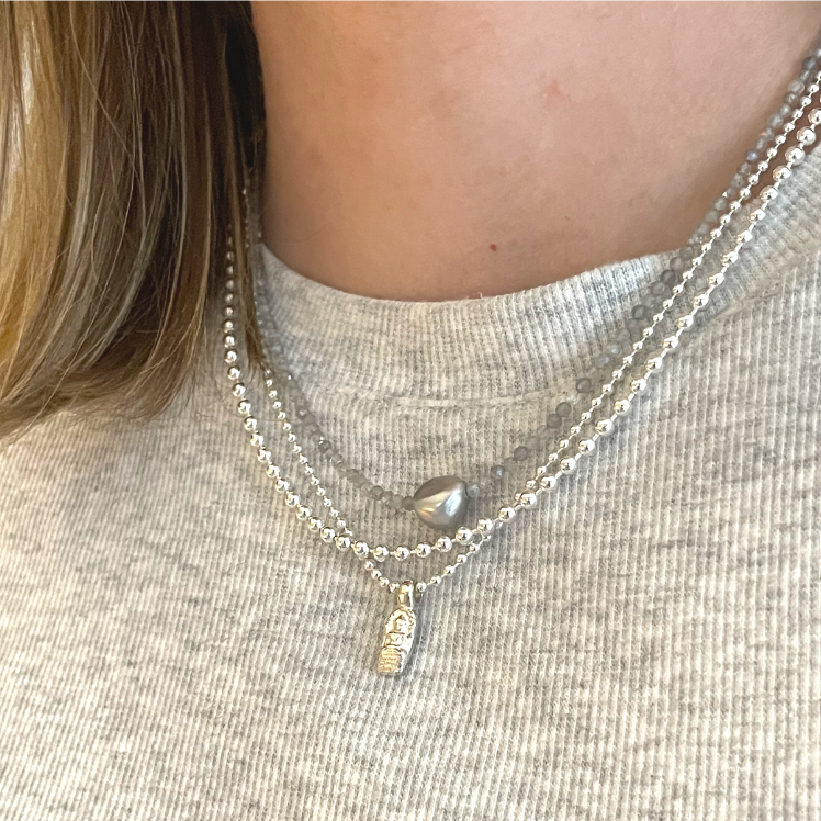 2mm Ball Chain Necklace, 18"