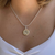 Jai Style simple, elegant 18" necklace is .925 sterling silver 3mm ball chain with custom handcrafted sterling silver and 22K gold dharma wheel pendant.